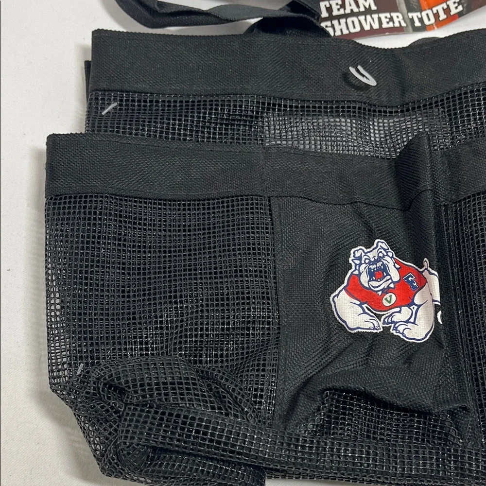 Black Mesh Team Shower Tote